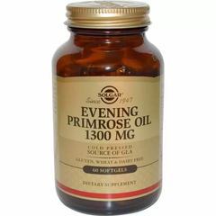 Масло вечерней примулы (Evening Primrose Oil), Solgar, 1300 мг, 60 капсул